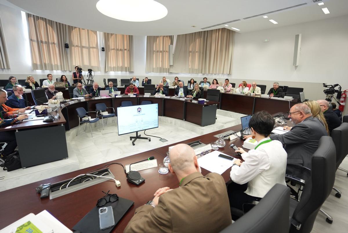 Encuentro europeo en el Rectorado de la UCO.