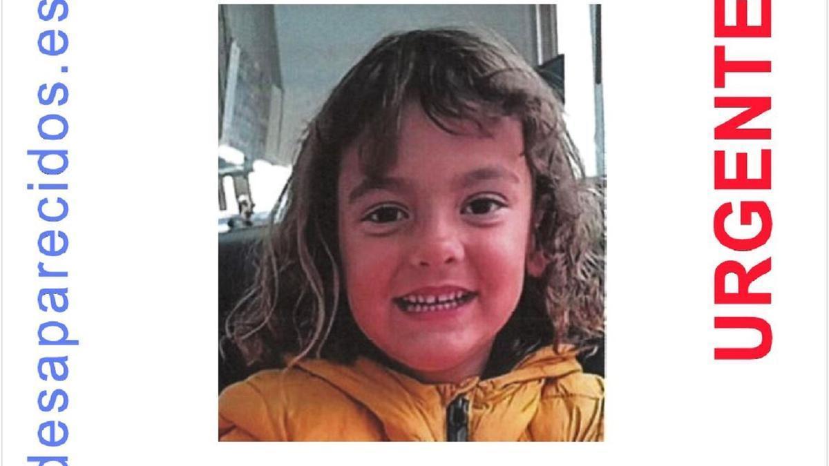 Agatha Parmentier Dos Santos, de 6 años, en la imagen difundida por SOS Desaparecidos.