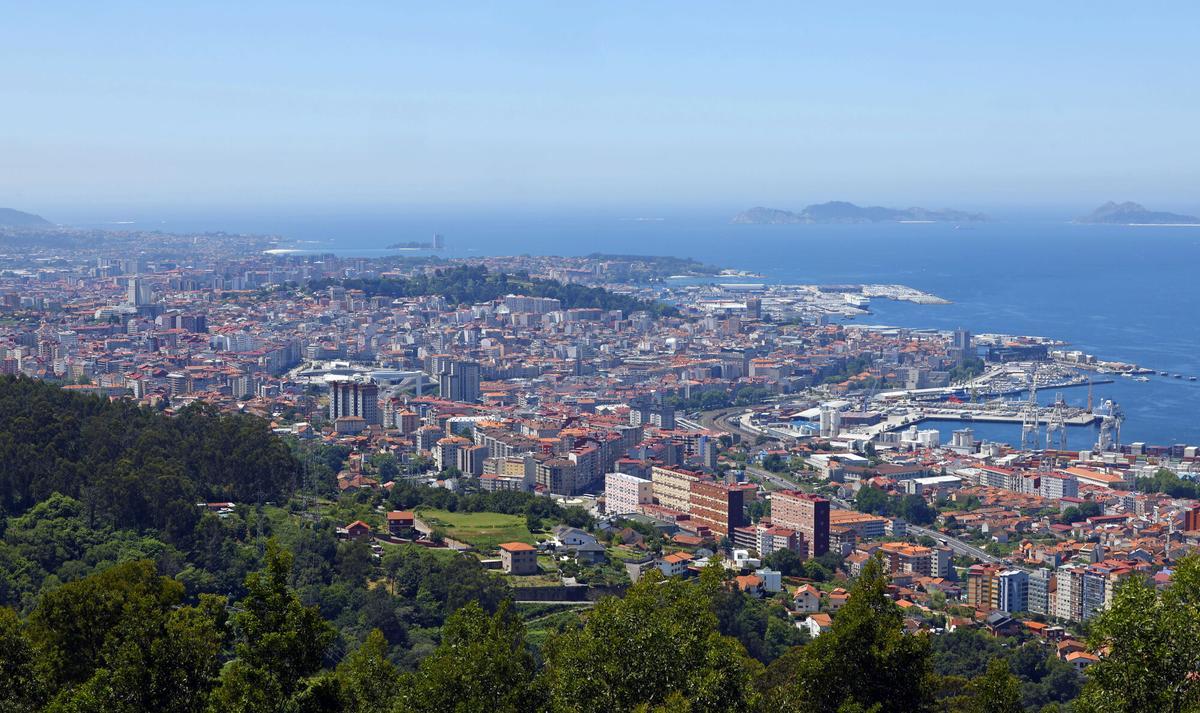 Vista general de la ciudad de Vigo.