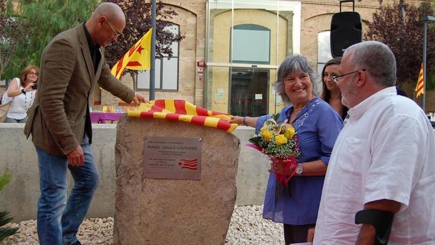 L´acte d´homenatge de Masquefa, que des d´anit dedica una plaça a l´expresidenta d´Òmnium i exdiputada Muriel Casals