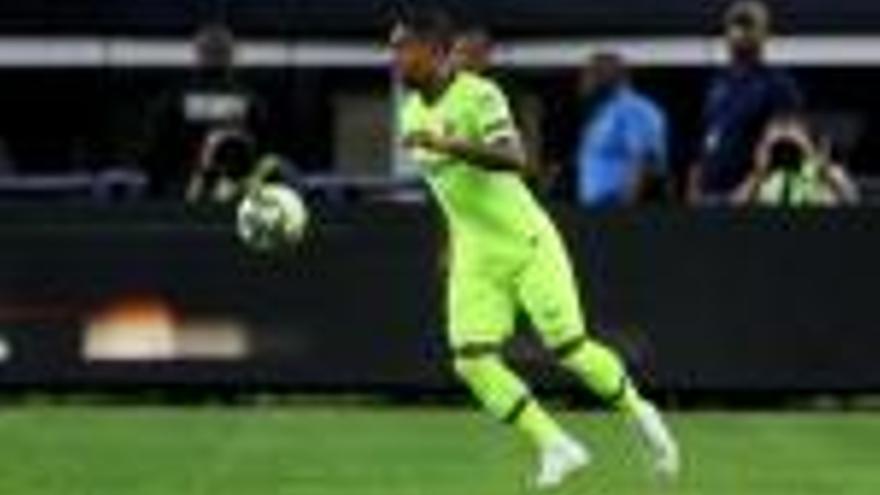 Malcom, durant el partit contra el Roma de pretemporada.