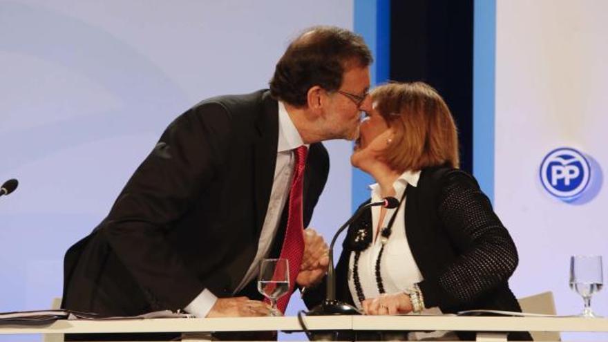 Bonig besando a Rajoy en imagen de archivo