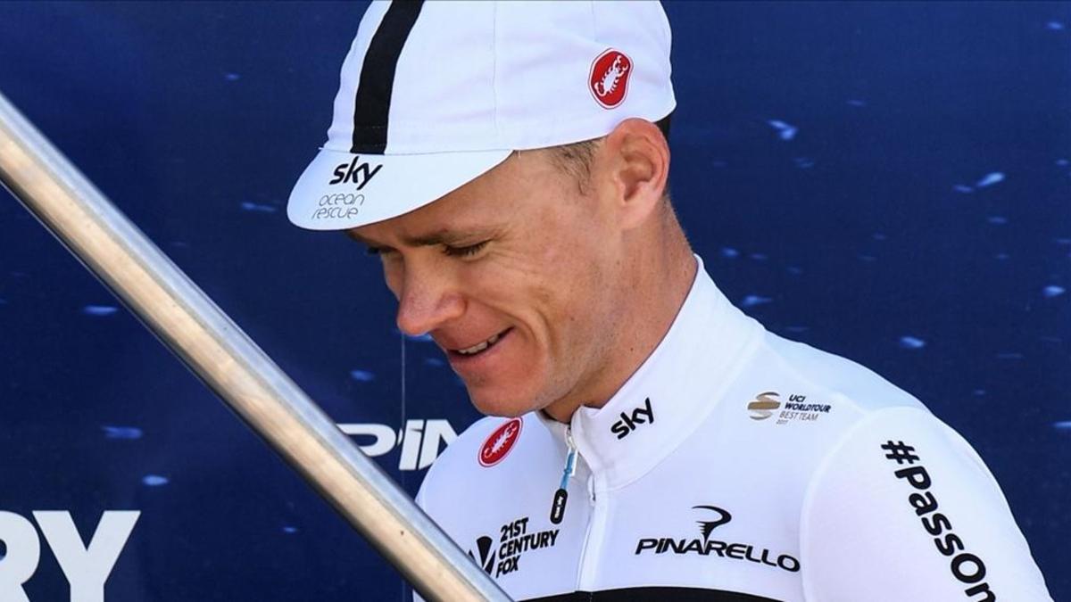 Froome tras su charla con la prensa