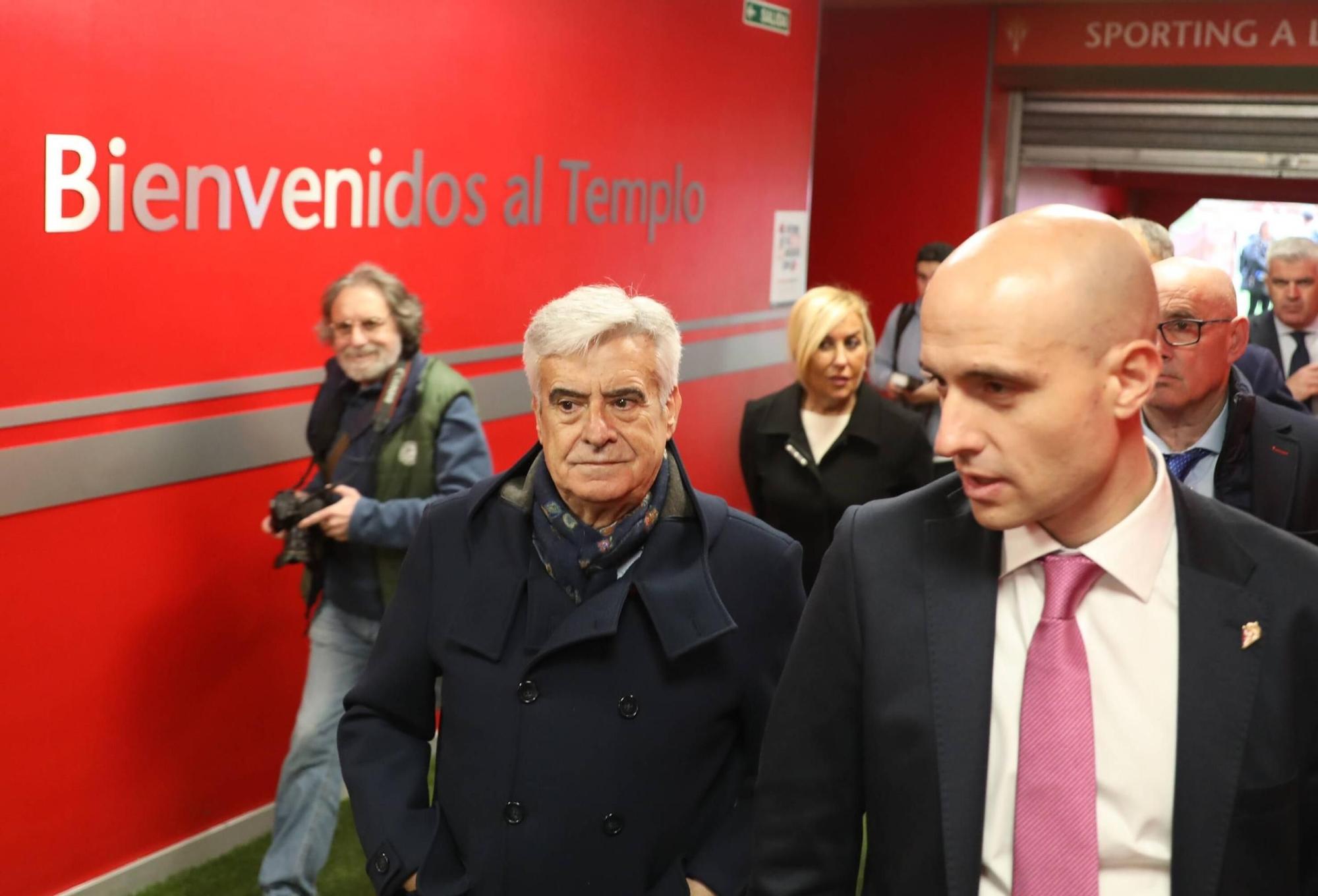 La visita del presidente de la Federación Española de Fútbol, Pedro Rocha, a Asturias, en imágenes