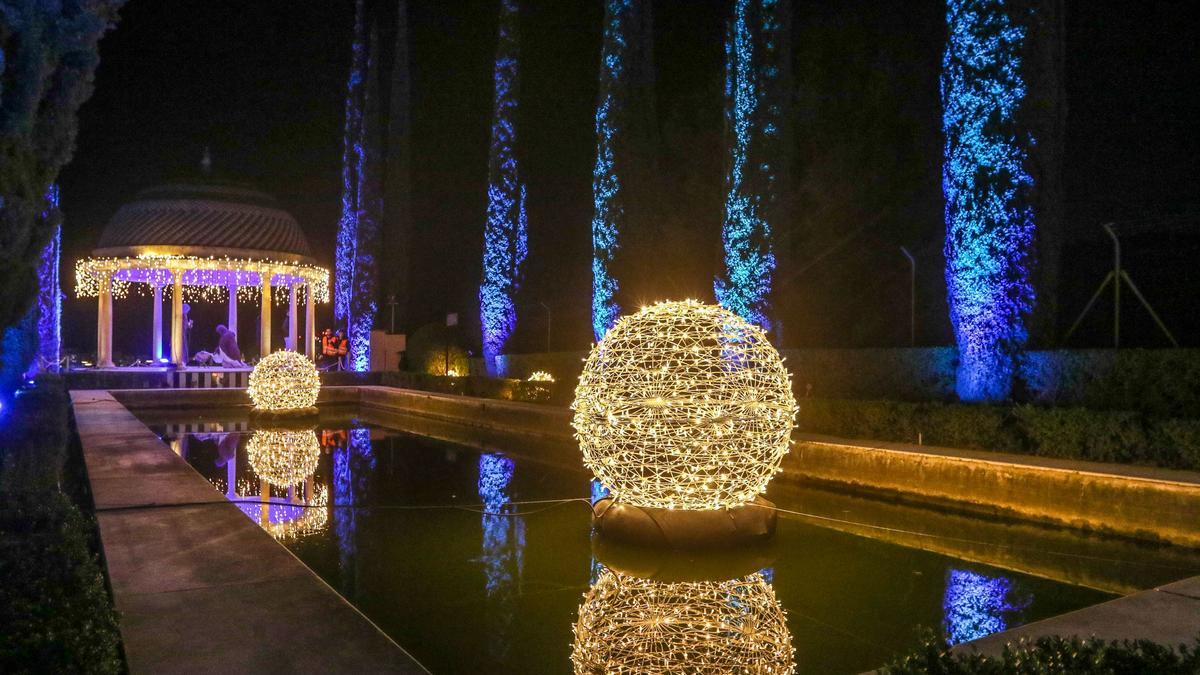 El Jardín de La Concepción alberga Stela, el espectáculo de luces de la Navidad 2022