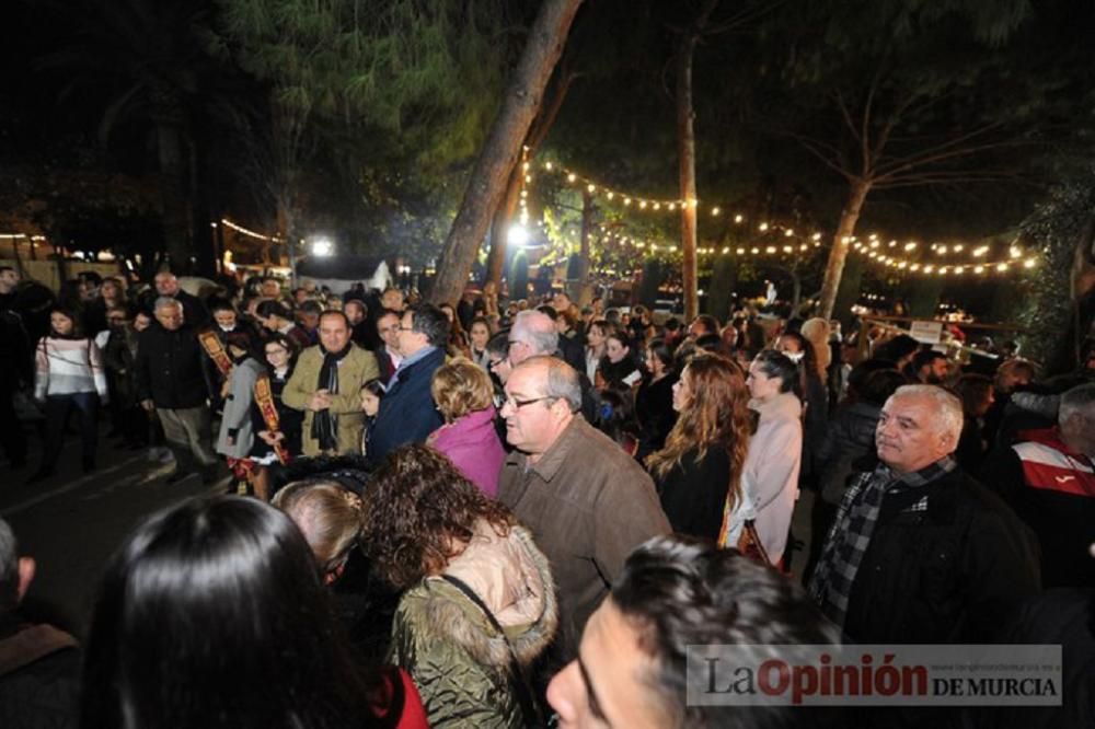 Belén viviente en el Jardín de la Seda