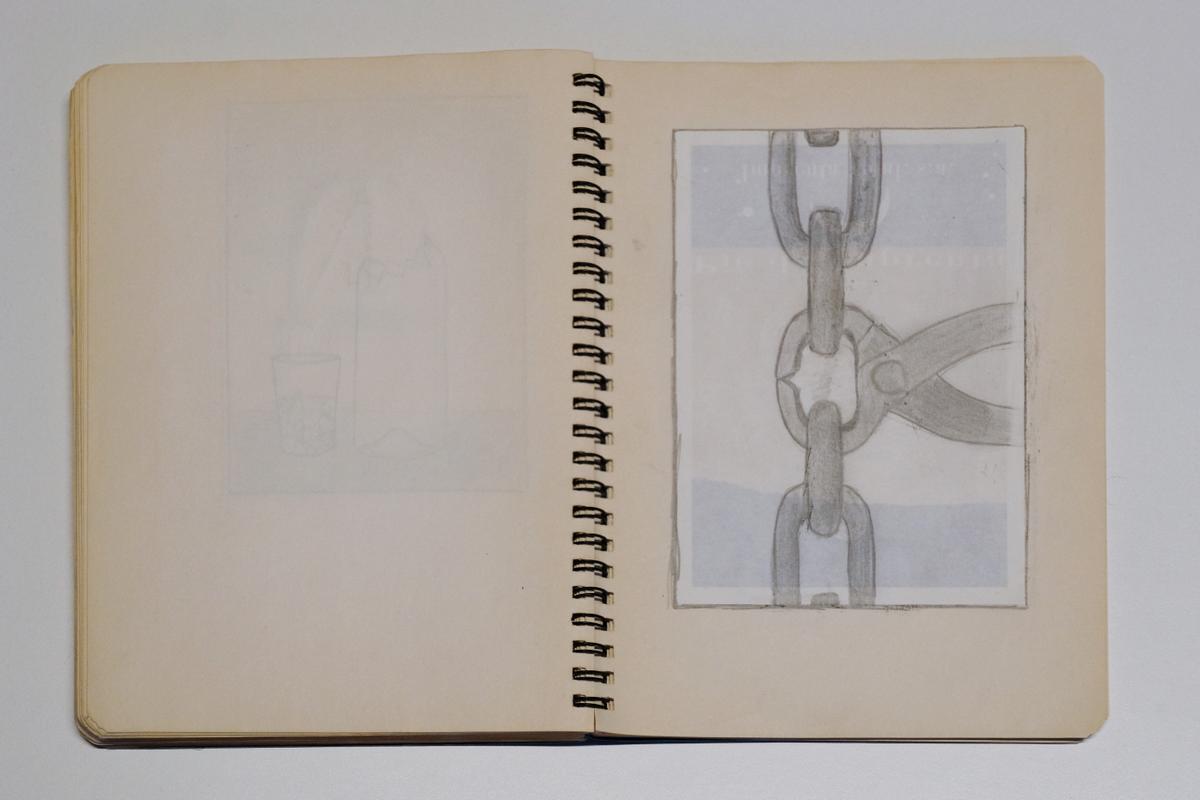 Cuaderno con bocetos de Chema Madoz