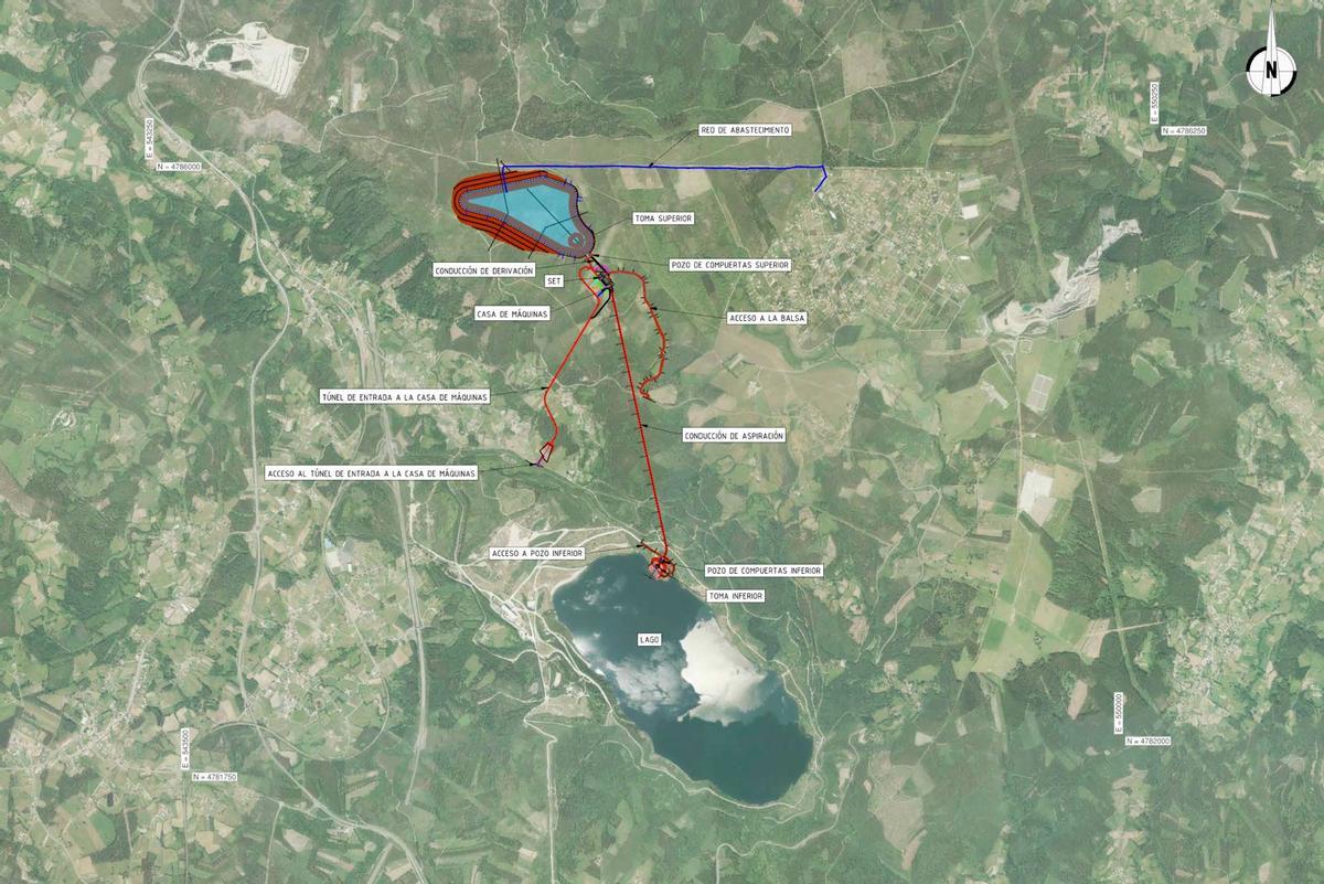 Vista del proyecto de Coventina en Cerceda.