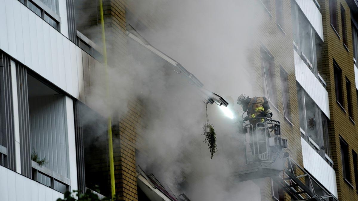 El edificio de Gotemburgo en el que se ha producido la explosión