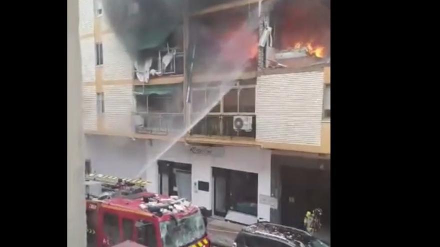Explosión en una vivienda de la calle Hernando de Soto de Badajoz