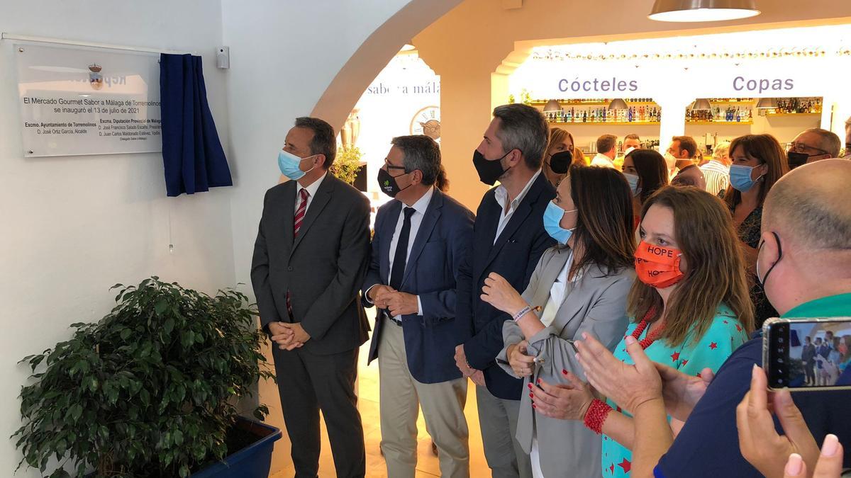 Salado, en el acto de inauguración del mercado gourmet de Torremolinos