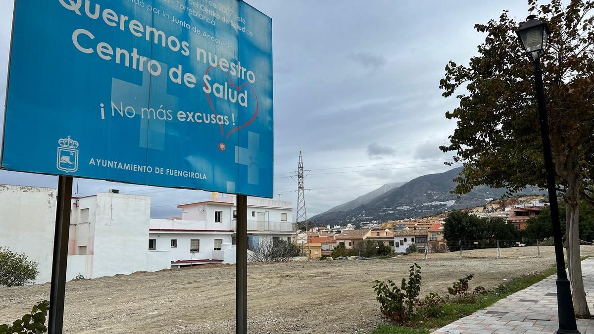 Solar donde se ubicará el futuro centro de salud de Los Pacos en Fuengirola