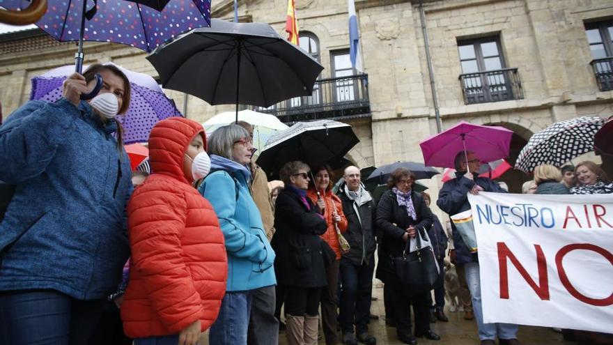 Manifestación contra la contaminación en Avilés