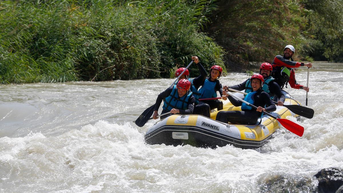 Rafting en el río Genil