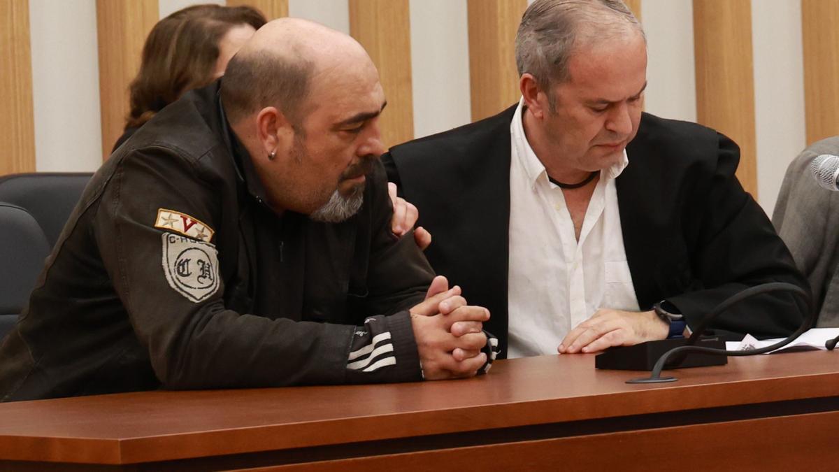 El acusado, durante el juicio en la Ciudad de la Justicia de Vigo.