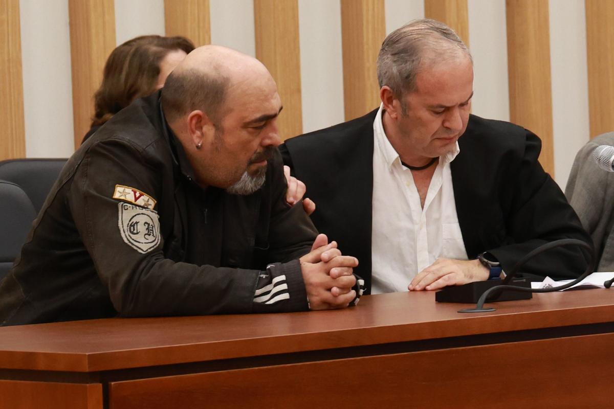 El acusado, este viernes en la Ciudad de la Justicia de Vigo.