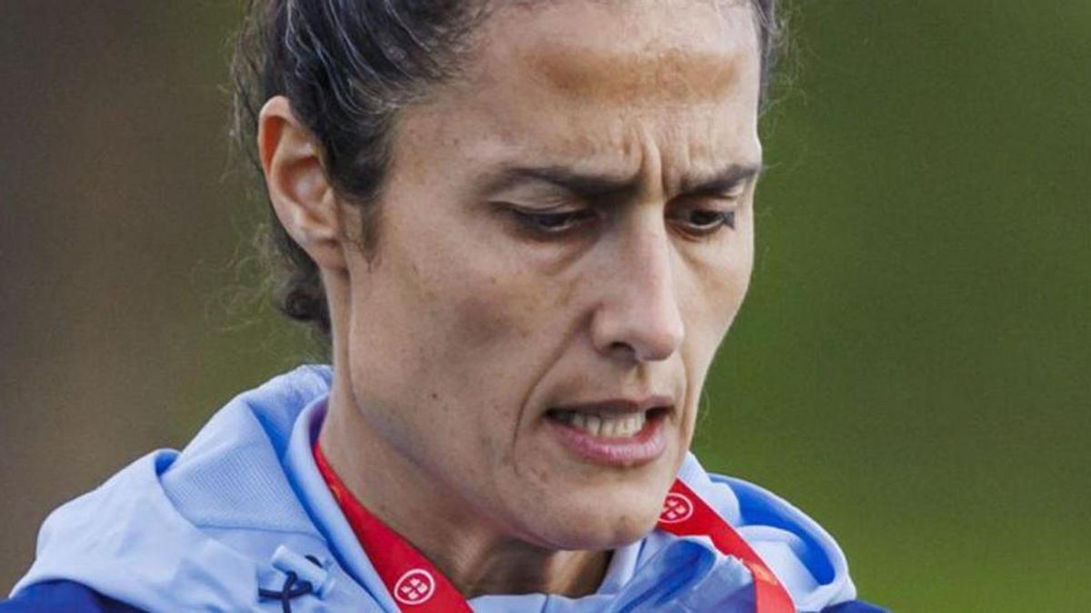 Montse Tomé, en un entrenamiento en Nueva Zelanda.