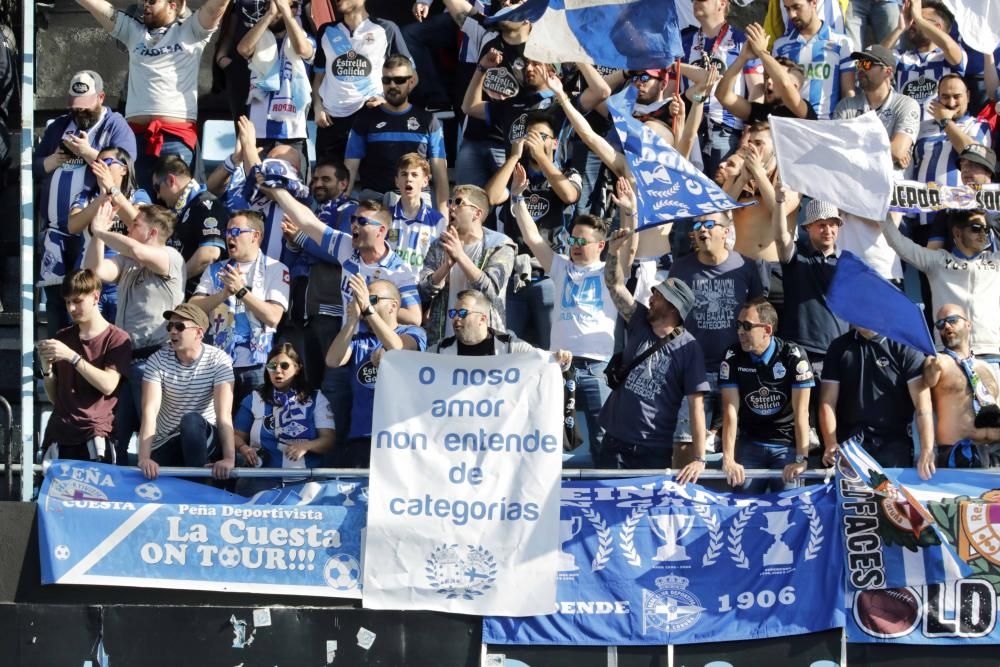 Cánticos de ocasión por parte de las dos hinchadas, preñados de sarcasmo, se unieron a los clásicos del derbi.