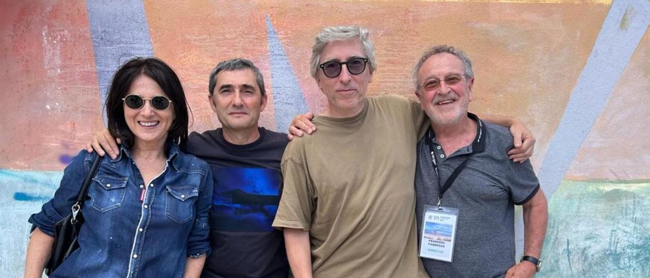 Juncal Díez, Ernesto Valverde, David Trueba y Francesc Fàbregas en el Formentera Fotográfica.