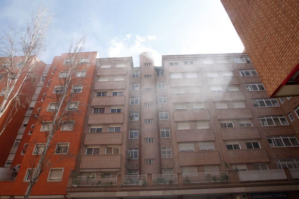 Incendio en una casa en San Antón