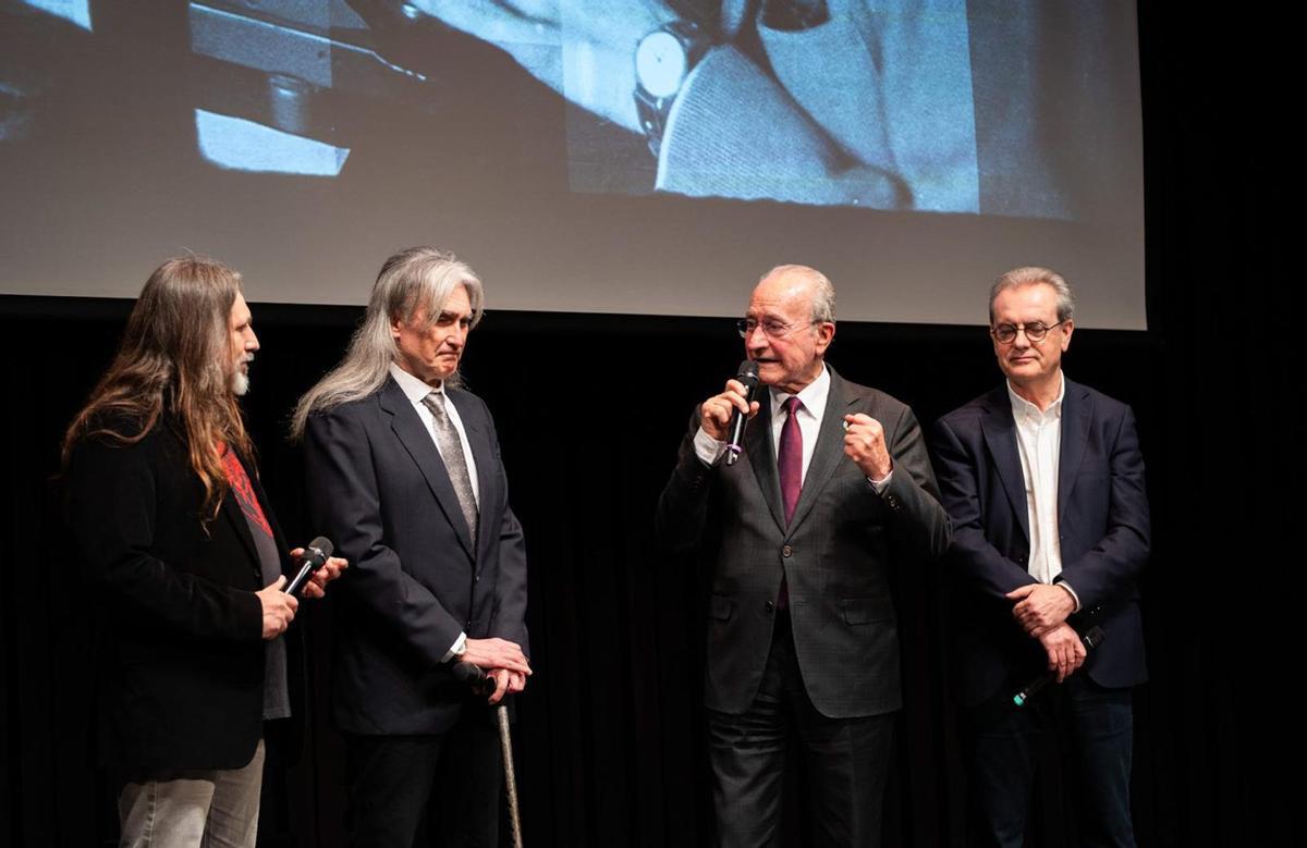 Manuel Jiménez Núñez, Carlos Smerdou, Francisco de la Torre y Juan Antonio Vigar, en la noche del miércoles