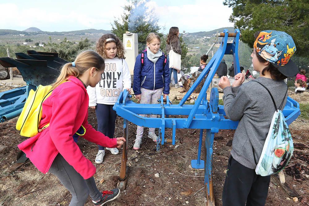 Los colegios de Sant Antoni inauguraron ayer esta fiesta al aire libre que continúa todo el fin de semana.