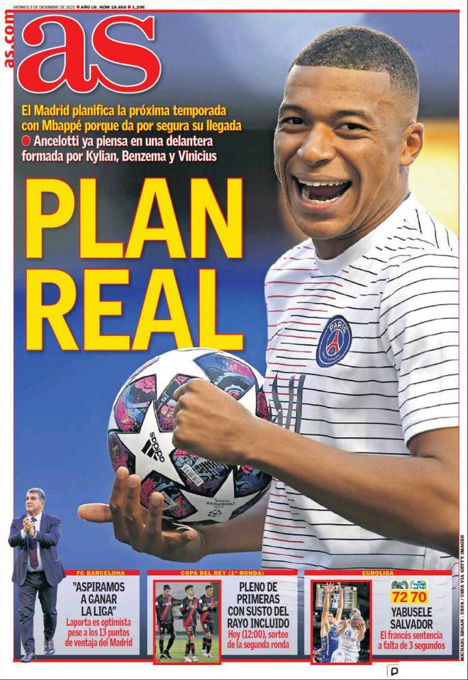 Las portadas del día de la prensa deportiva