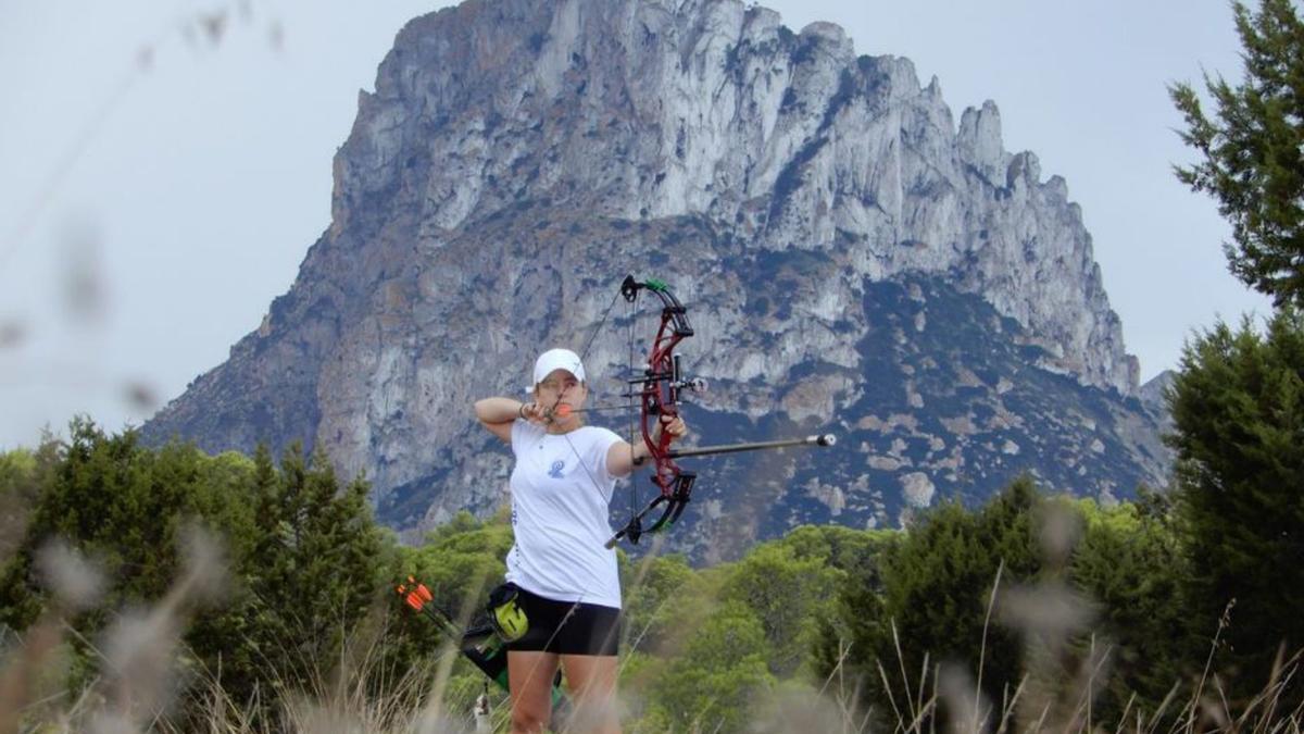 Nur Gómez, del Club Es Cubells, fue oro en arco compuesto.