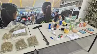 Golpe a las tiendas de marihuana en Barcelona: ocho investigados y más de 2.000 productos incautados