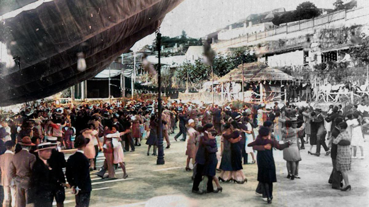 Baile en Las Cabañas, años 20