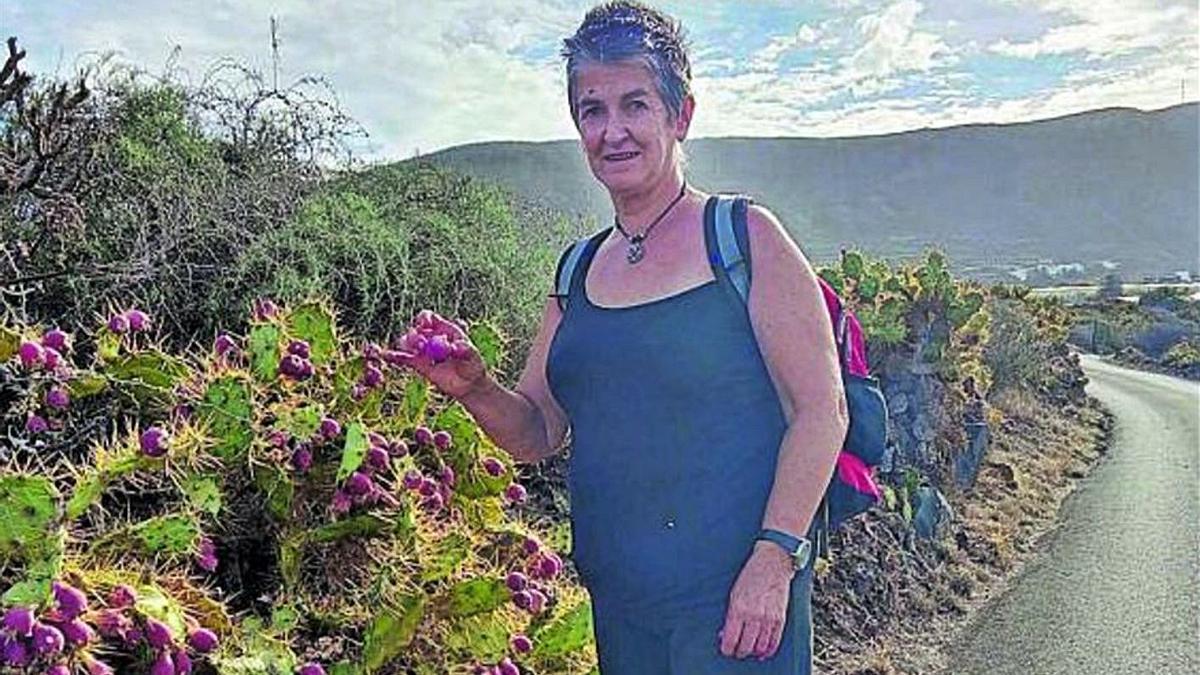 María de los Ángeles I. E., ‘Marián’, en la carretera de barranco de Gáldar | | LP/DLP