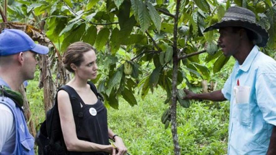 Angelina Jolie, en Ecuador