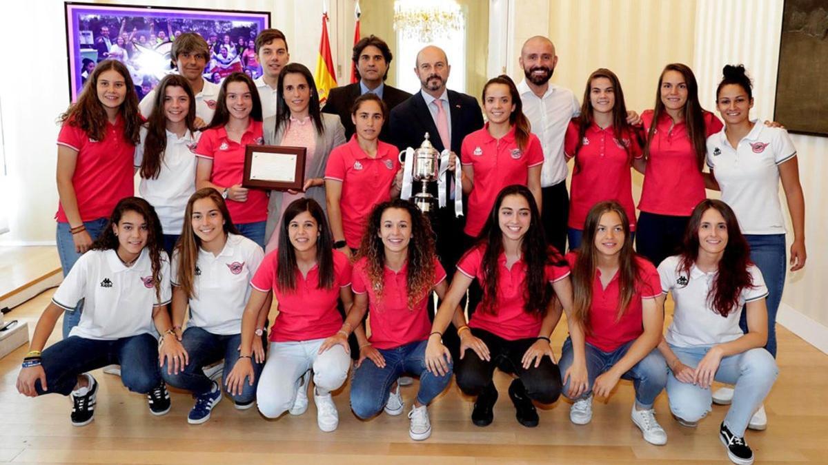 Las jugadoras del CD Tacón