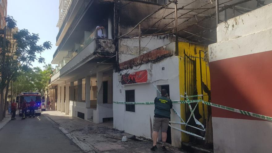 Dos heridos en un incendio en un edificio de s&#039;Arenal de Llucmajor