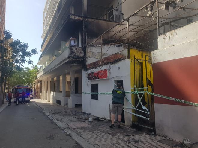 Dos heridos en un incendio en un edificio de s'Arenal de Llucmajor