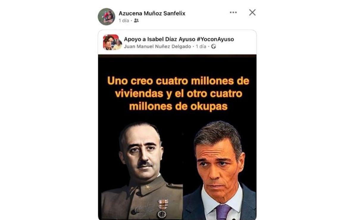El 'meme' que compartió la concejala del PP de Albal por el que ahora se ha disculpado.