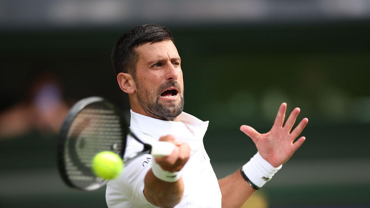 Novak Djokovic, protagonista de la jornada en Wimbledon