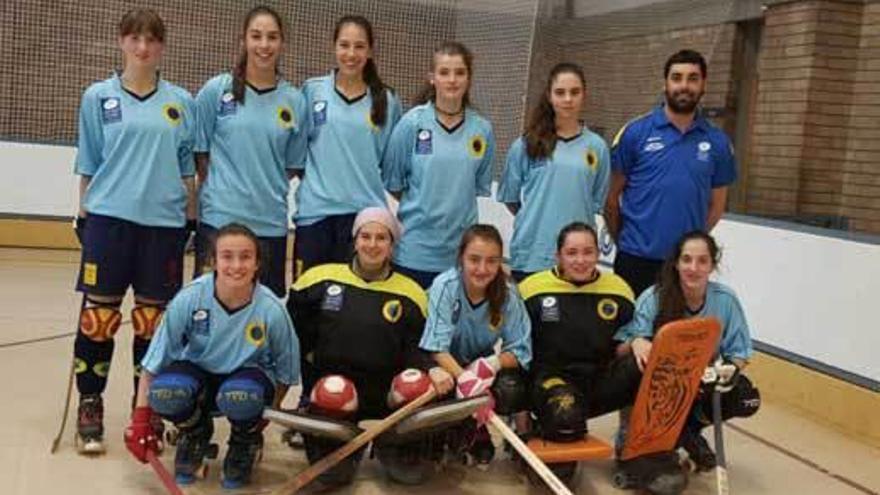 La selección asturiana femenina sub-18.