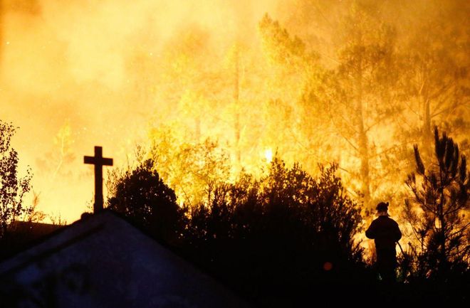Les flames no donen treva a Zamora i Lleó  i s’acarnissen amb Lugo
