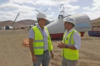 Los nuevos cuatro nuevos aerogeneradores del Parque Eólico de San Bartolomé producirán energía para unos 8.000 hogares