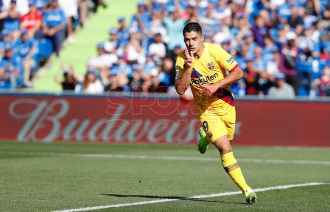 Luís Suárez anotó su gol 400 en clubs en el partido contra el Getafe el 27 de septiembre de 2019