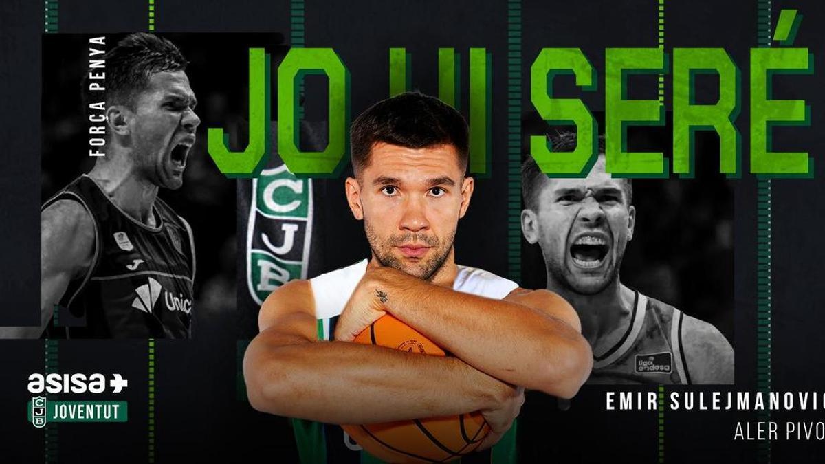 El Joventut de Badalona oficializa el fichaje de Emir Sulejmanovic.