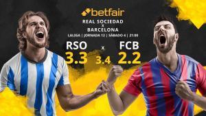 Real Sociedad vs. FC Barcelona: horario, TV, estadísticas, clasificación y pronósticos