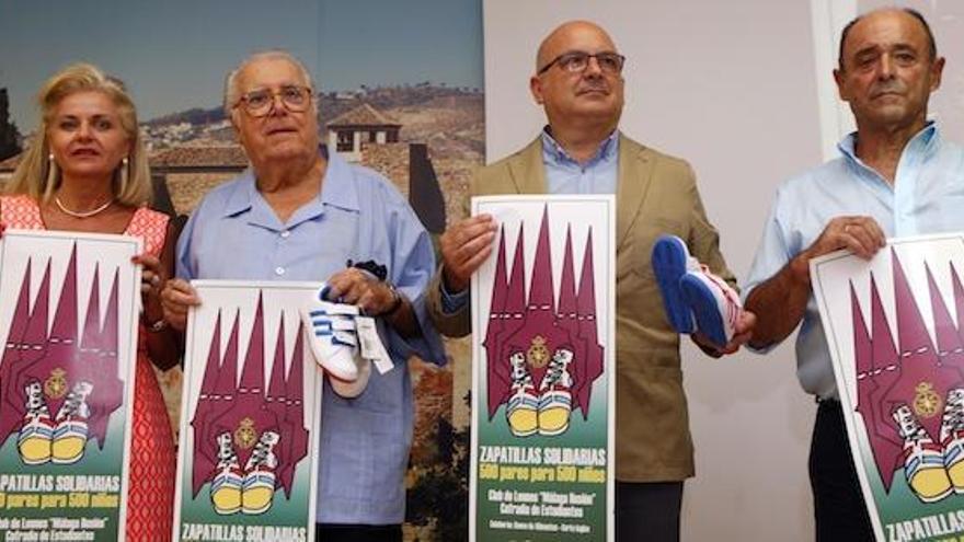 Presentación ayer de la campaña de Estudiantes 500 pares para 500 niños.