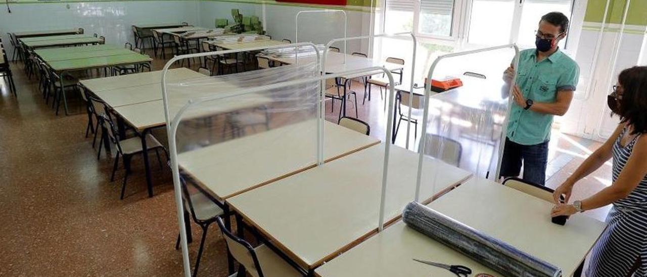 Un colegio valenciano realiza pruebas antes del arranque del pasado curso