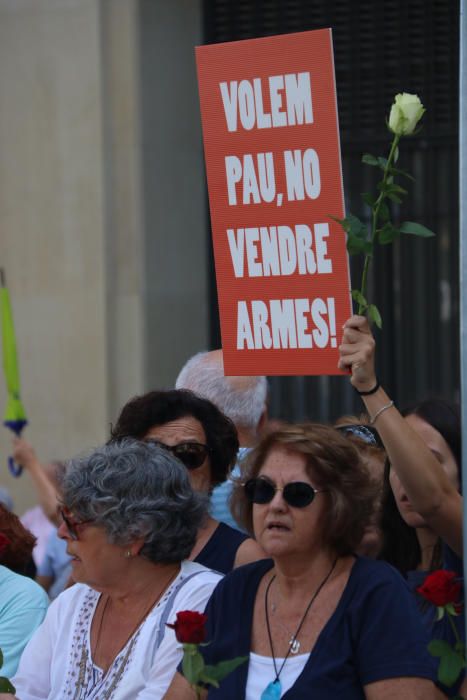 Manifestació contra el terrorisme i en suport a les víctimes dels atemptats de Barcelona