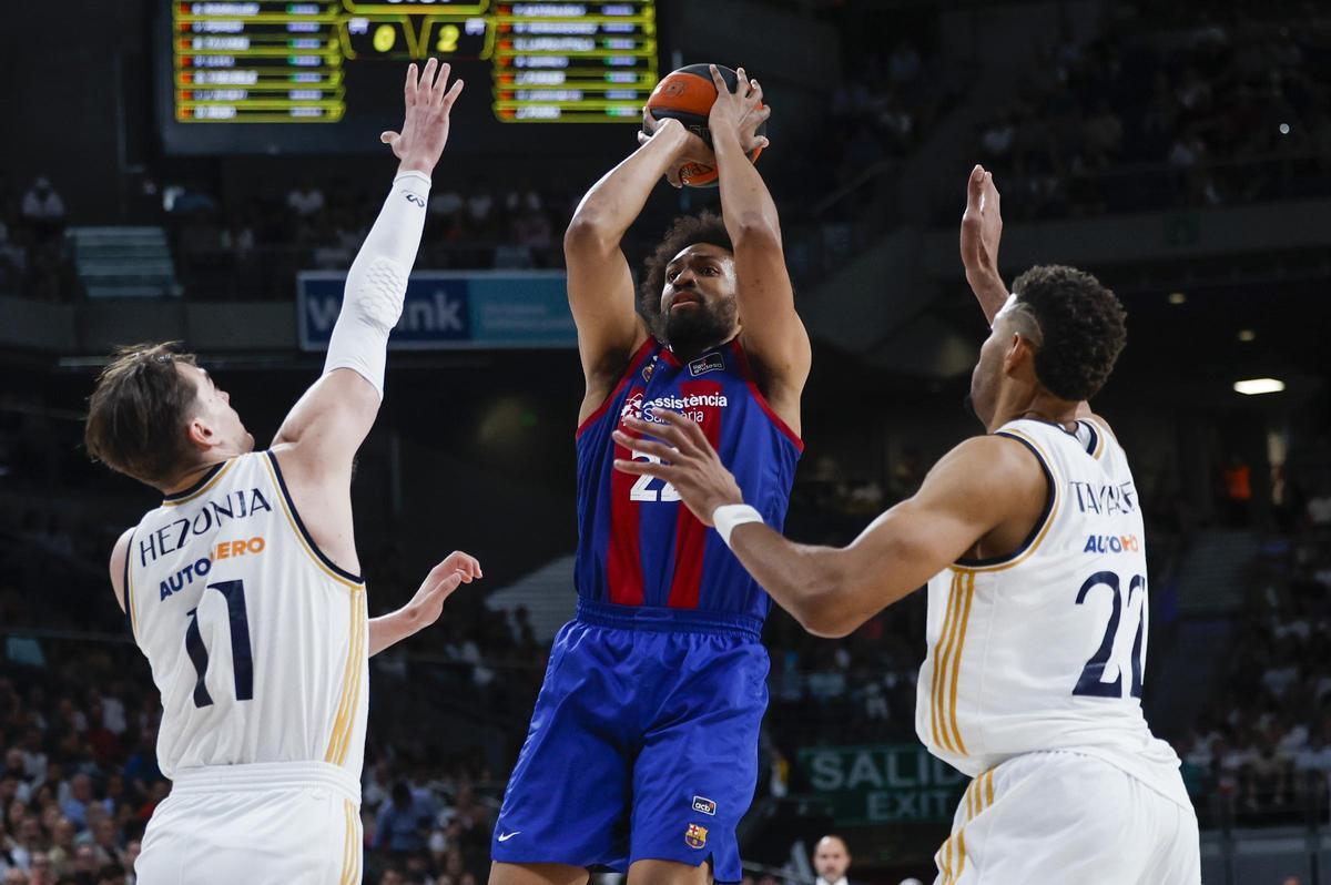 Real Madrid - Barça, segundo partido de semifinales del play-off de Liga Endesa, en imágenes.
