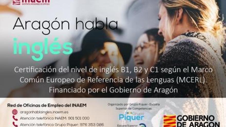 El INAEM pone en marcha una nueva edición del programa &quot;Aragón Habla Inglés&quot;