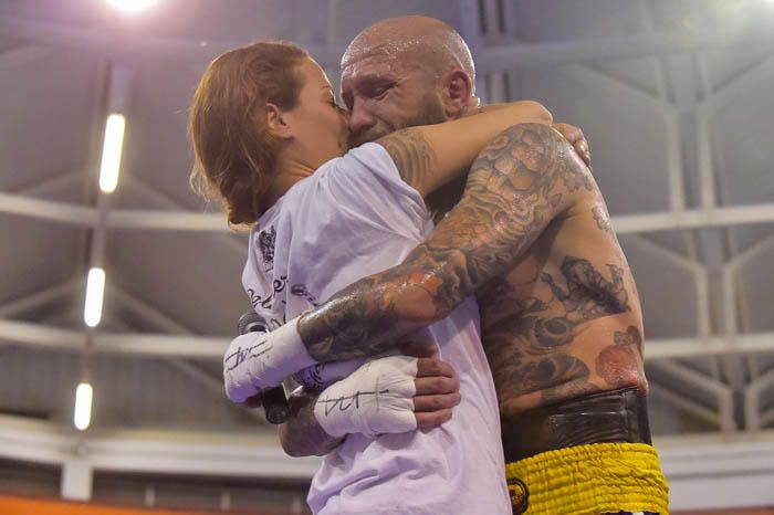 Velada de boxeo en La Gallera