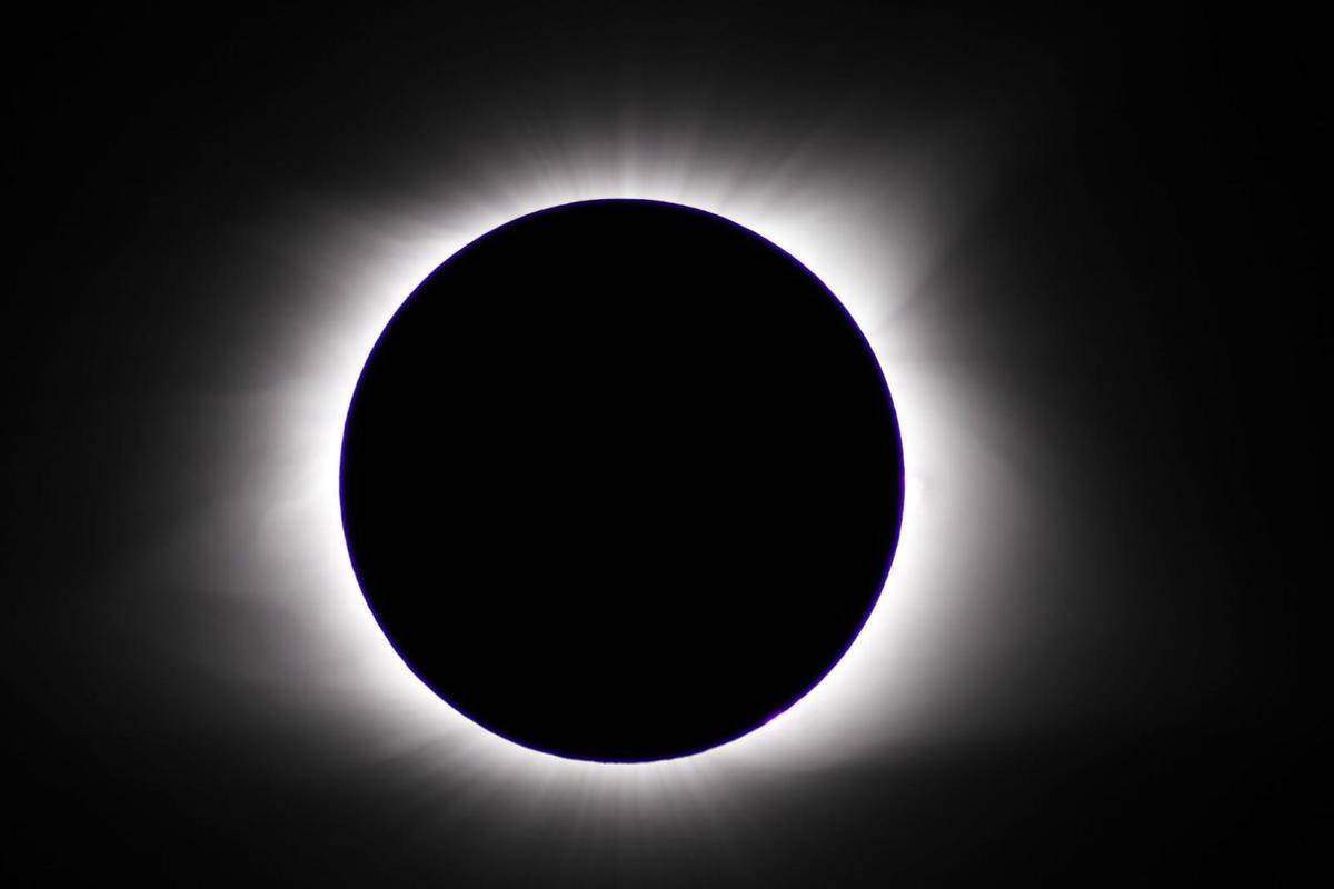 Fase de totalidad en el eclipse del 21 de agosto de 2017